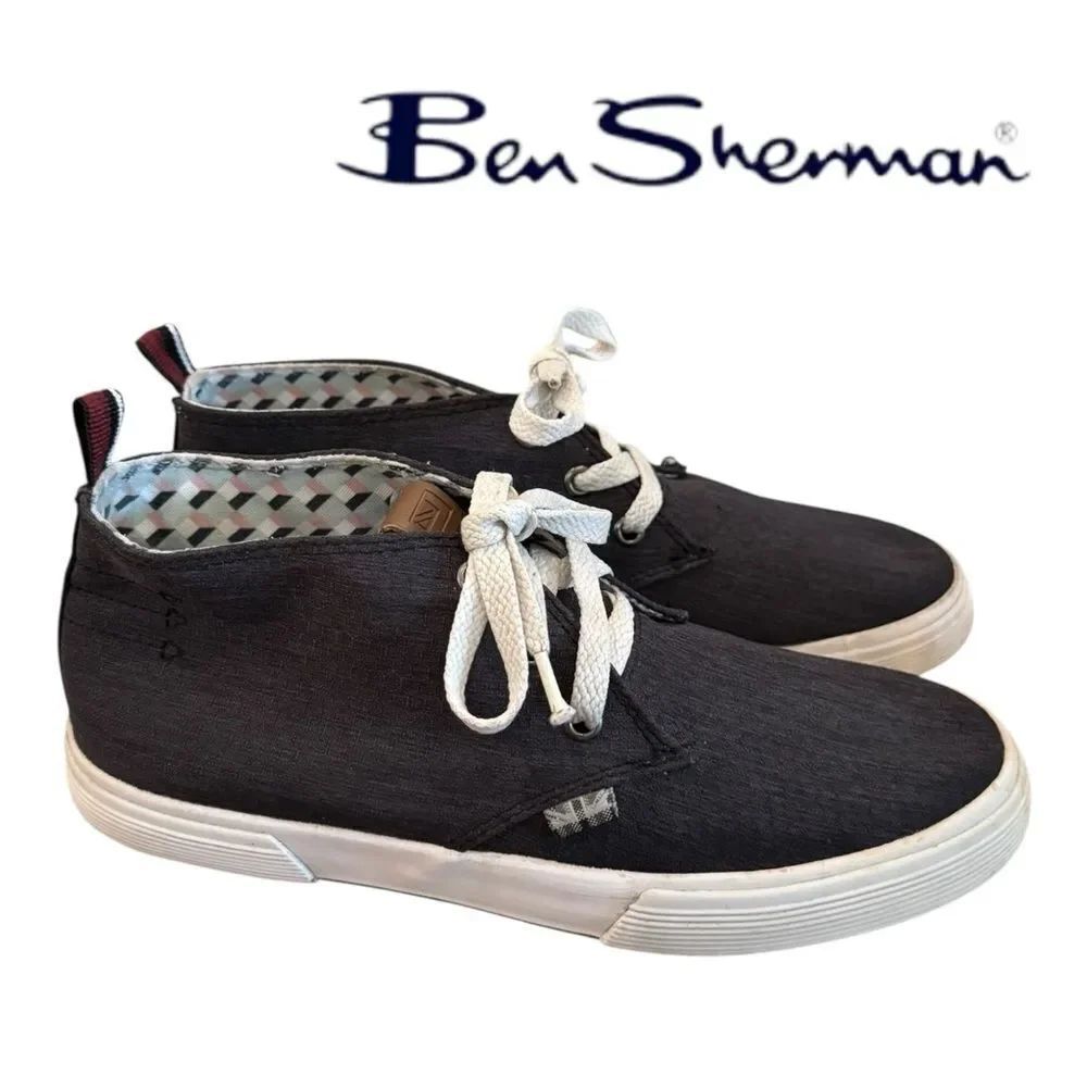 Ben Sherman Men’s Bristol Black Chukka Lifestyle Sneakers Shoes 7.5